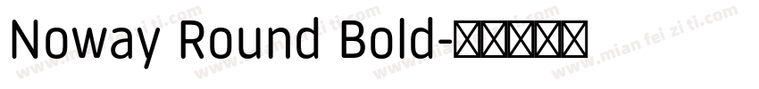 Noway Round Bold字体转换